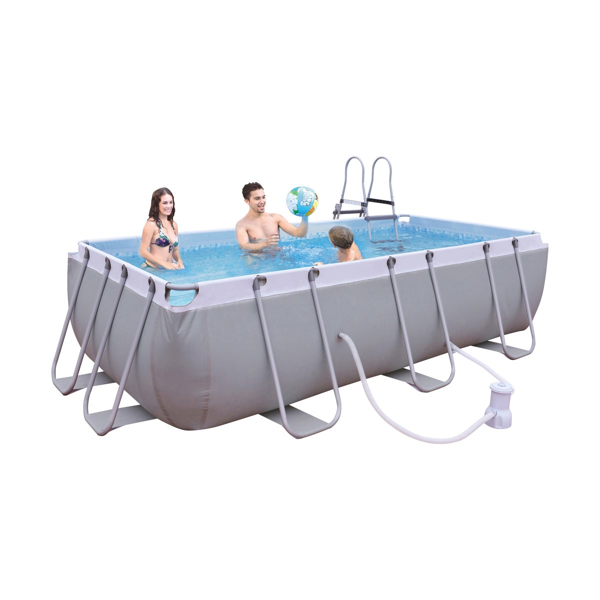 Zwembad steel frame 400 x 200 x 99 cm met pomp en ladder Avenli Zwembad steel frame 400 x 200 x 99 cm met pomp en ladder Avenli