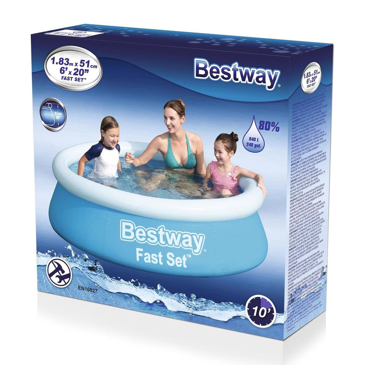 Zwembad Fastset 183 x 51 cm Bestway Zwembad Fastset 183 x 51 cm Bestway