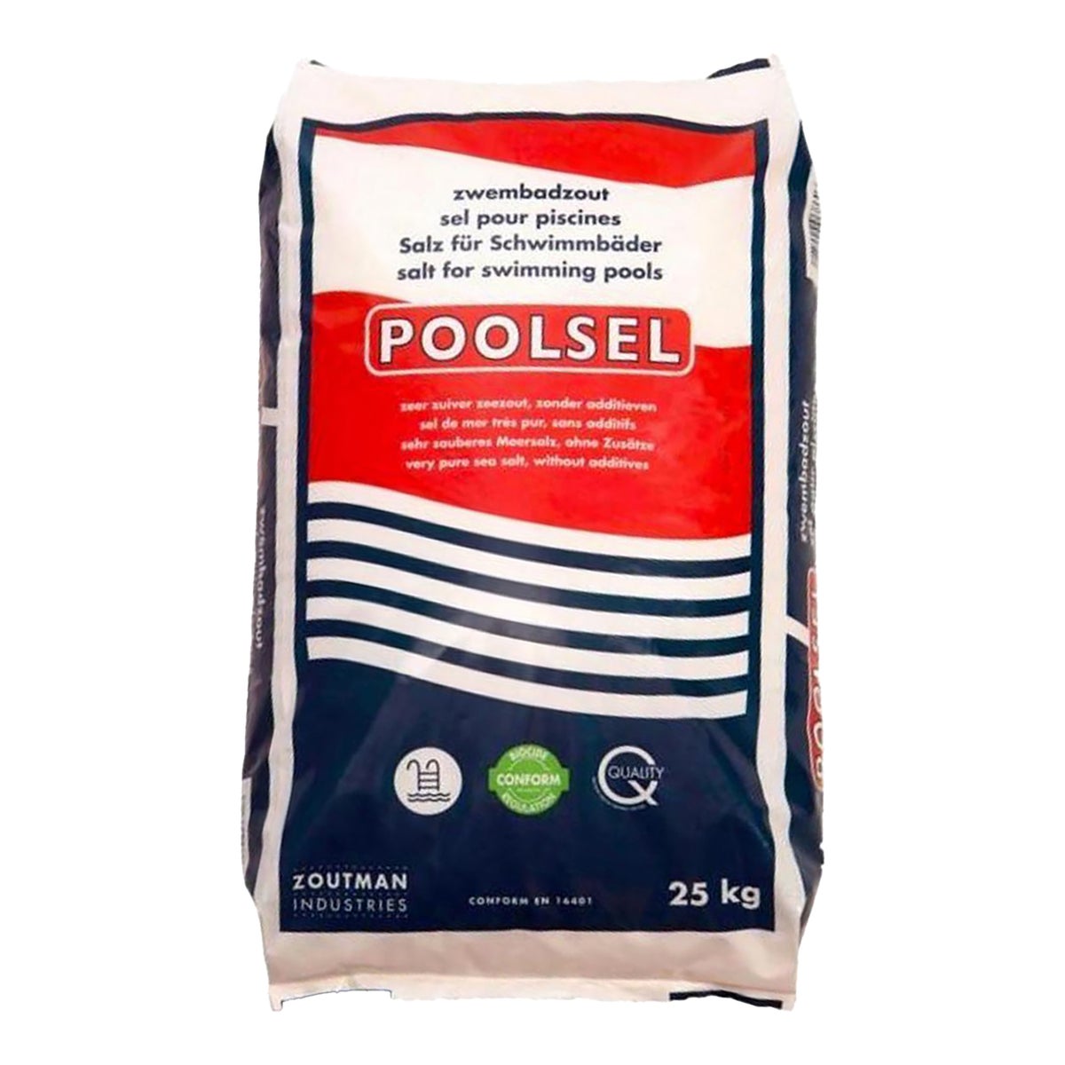 Zwembadzout poolsel 25 kg Zwembadzout poolsel 25 kg
