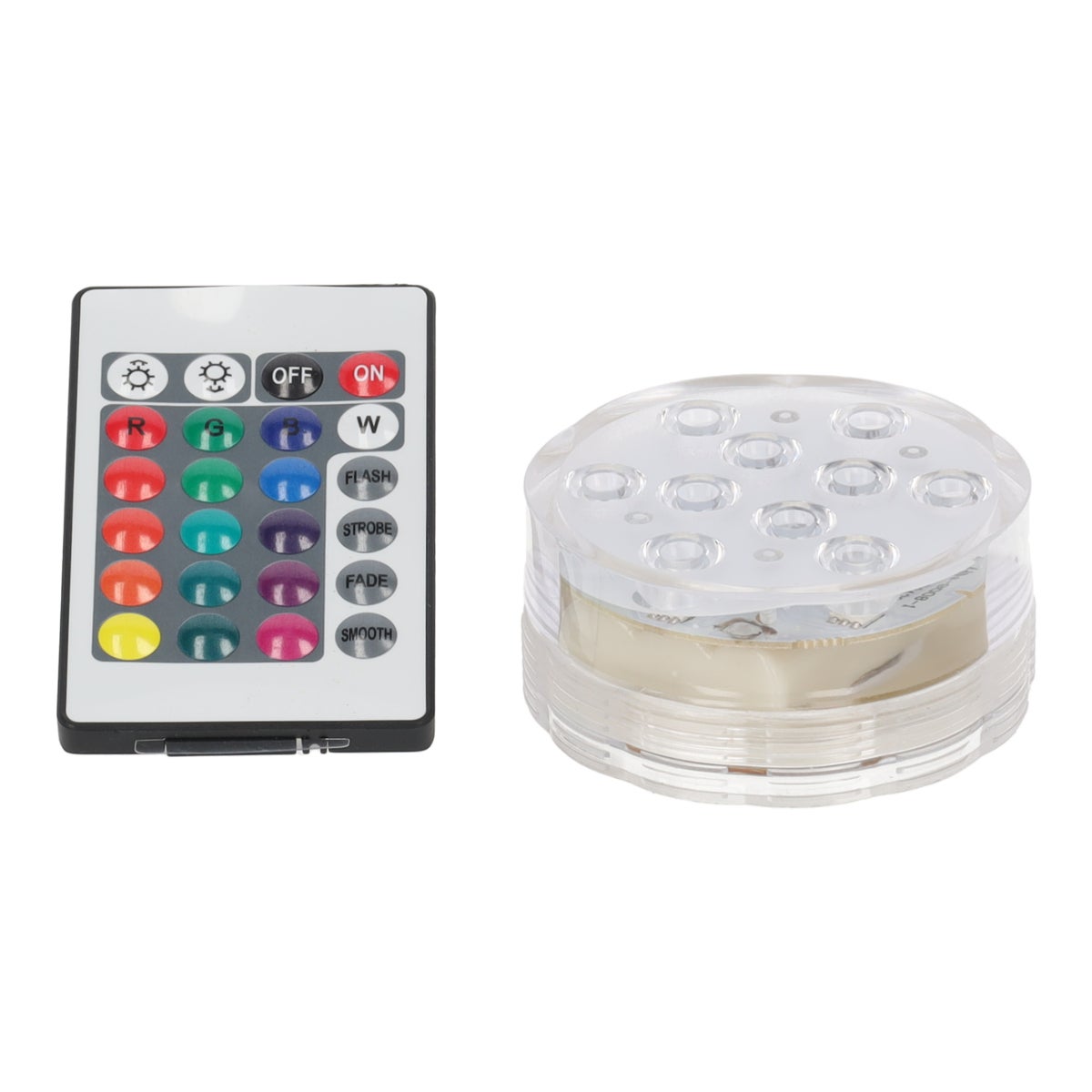 Lamp onderwater 10 LED-multi met afstandsbediening Lamp onderwater 10 LED-multi met afstandsbediening