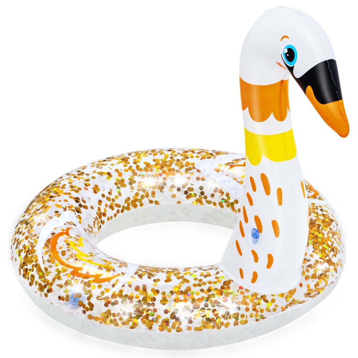 Zwemband glitter zwaan of flamingo Ø61 cm Zwemband glitter zwaan of flamingo Ø61 cm