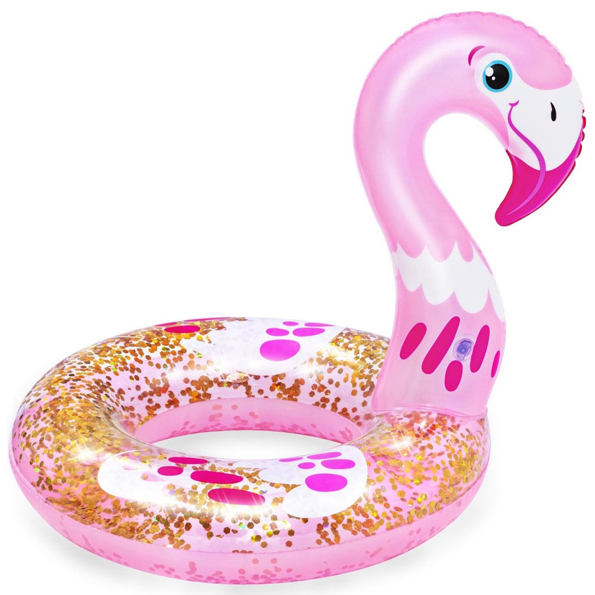 Zwemband glitter zwaan of flamingo 60 cm Zwemband glitter zwaan of flamingo 60 cm