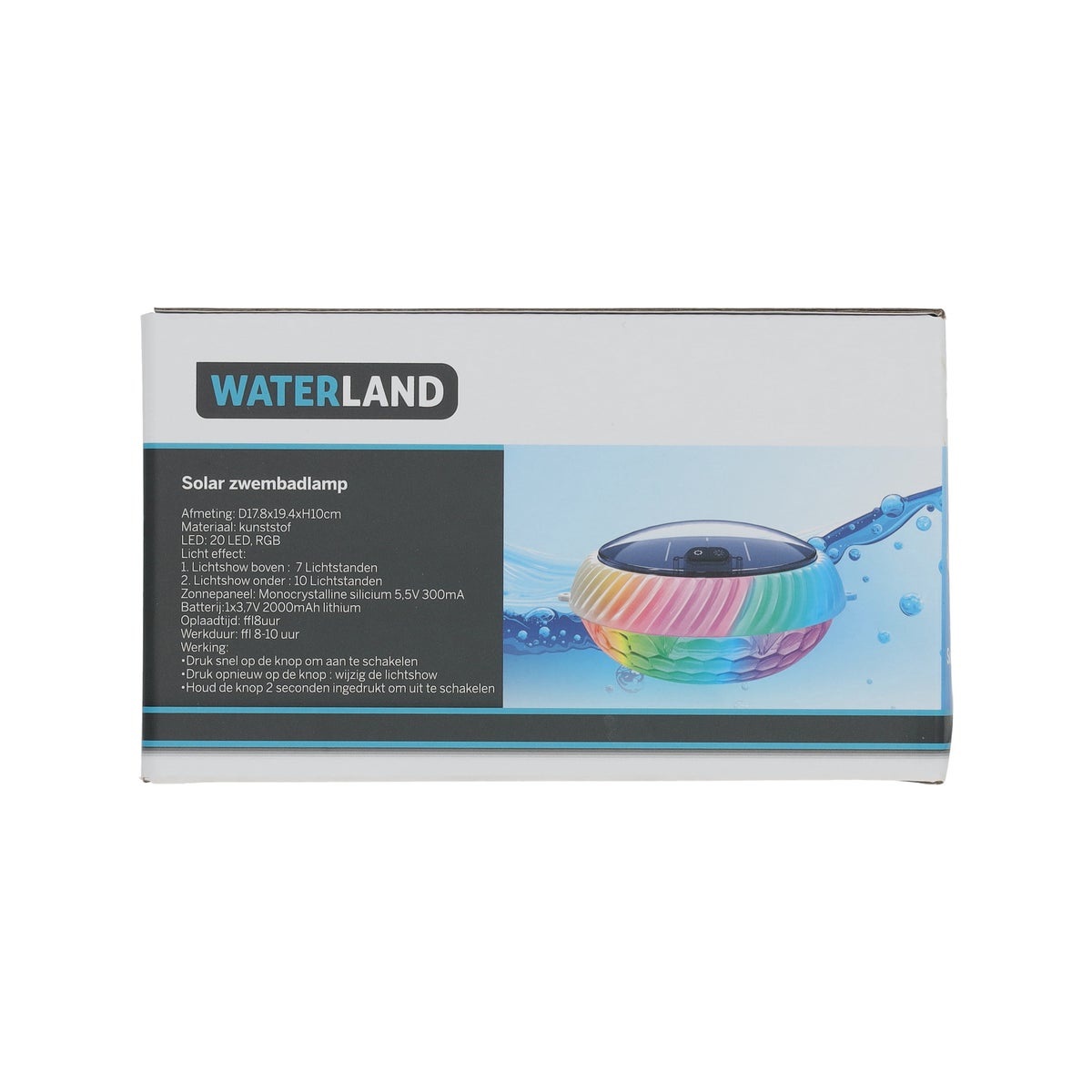 Zwembadlamp drijvend LED-RGB solar Zwembadlamp drijvend LED-RGB solar
