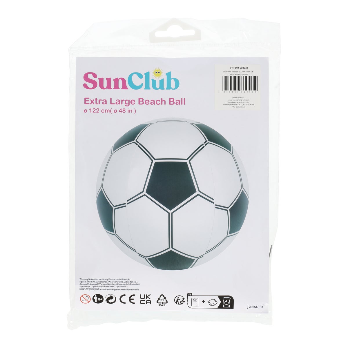 Strandbal voetbal Ø122 cm Strandbal voetbal Ø122 cm