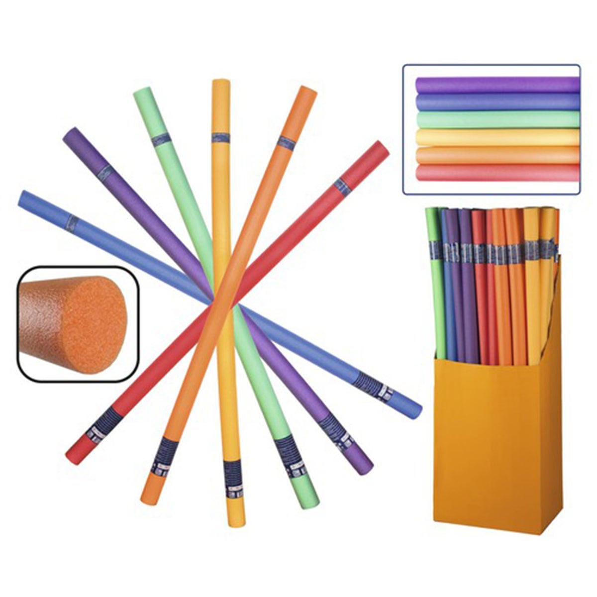 Water noodle 160cm assorti Water noodle 160cm assorti