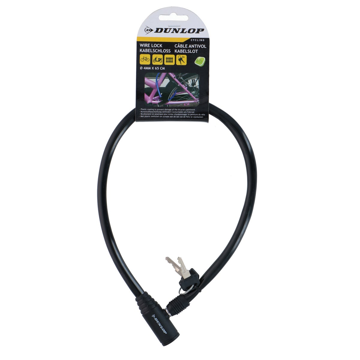 Kabelslot 4 mm x 60 cm Dunlop Kabelslot 4 mm x 60 cm Dunlop