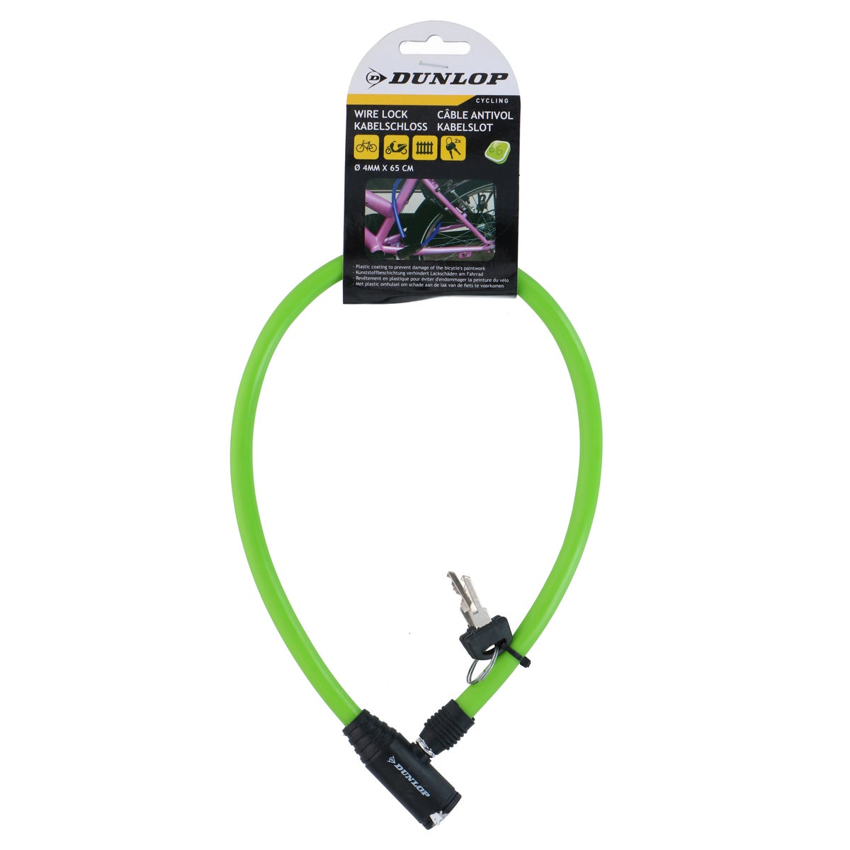Kabelslot 4 mm x 60 cm Dunlop Kabelslot 4 mm x 60 cm Dunlop