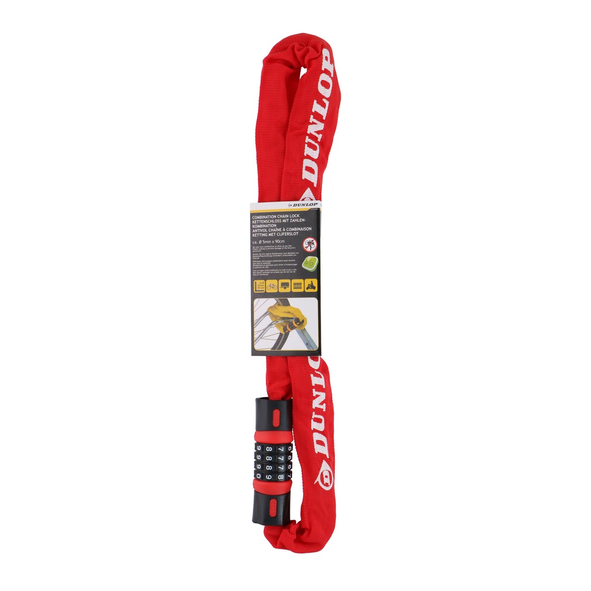 Cijferslot ketting 90 cm Dunlop Cijferslot ketting 90 cm Dunlop