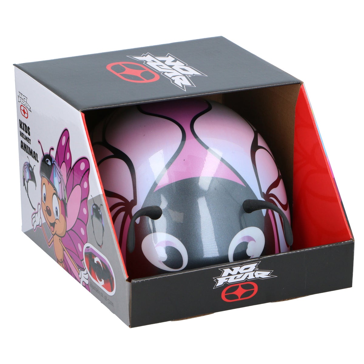 Fietshelm kind dier 3D assorti No Fear Fietshelm kind dier 3D assorti No Fear