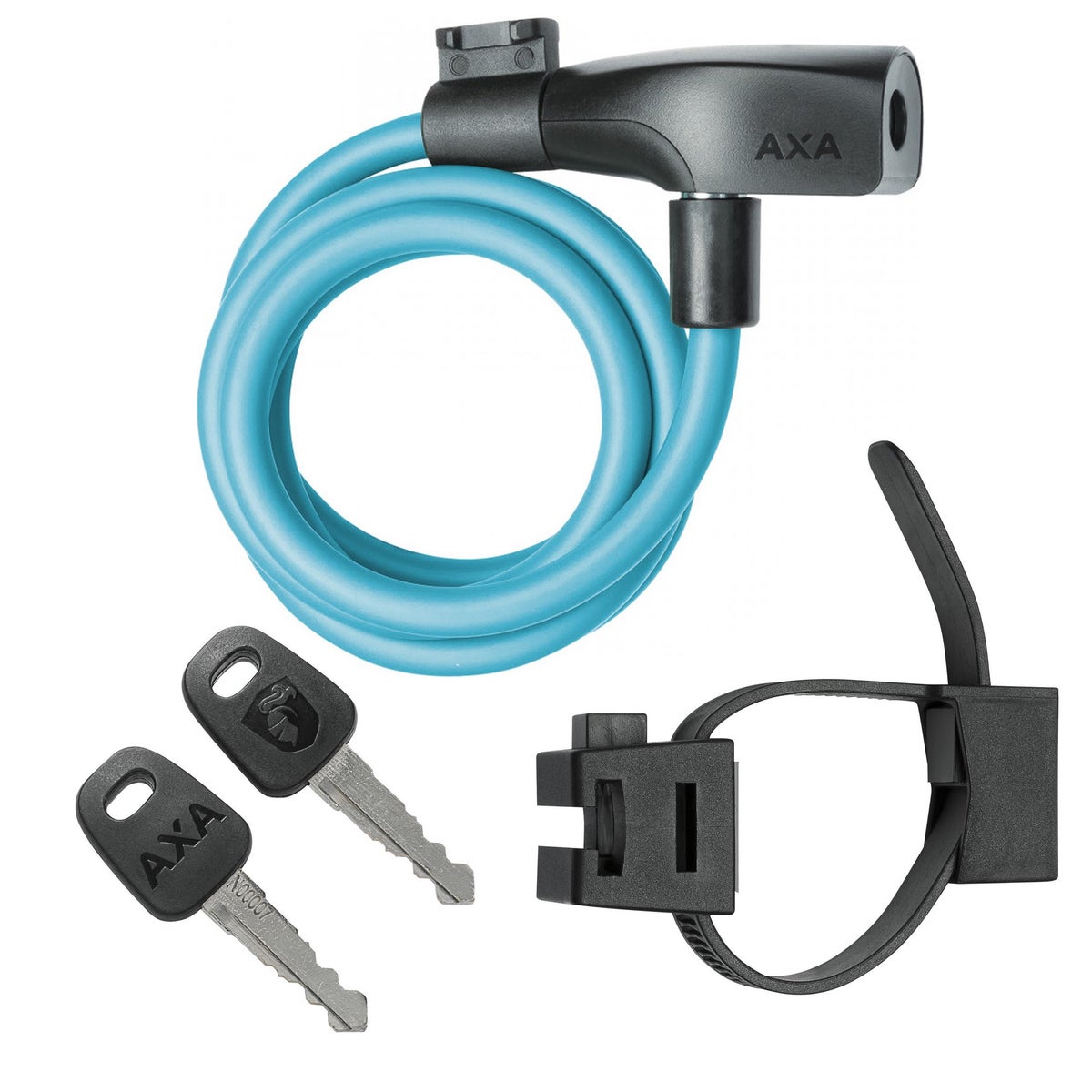 Spiraalkabelslot Resolute 8-120 Ice Blue AXA Spiraalkabelslot Resolute 8-120 Ice Blue AXA