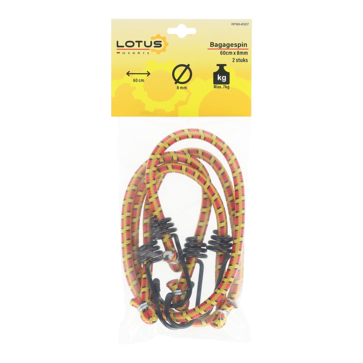 Bagagespin 8 mm 60 cm 2 stuks Lotus Bagagespin 8 mm 60 cm 2 stuks Lotus