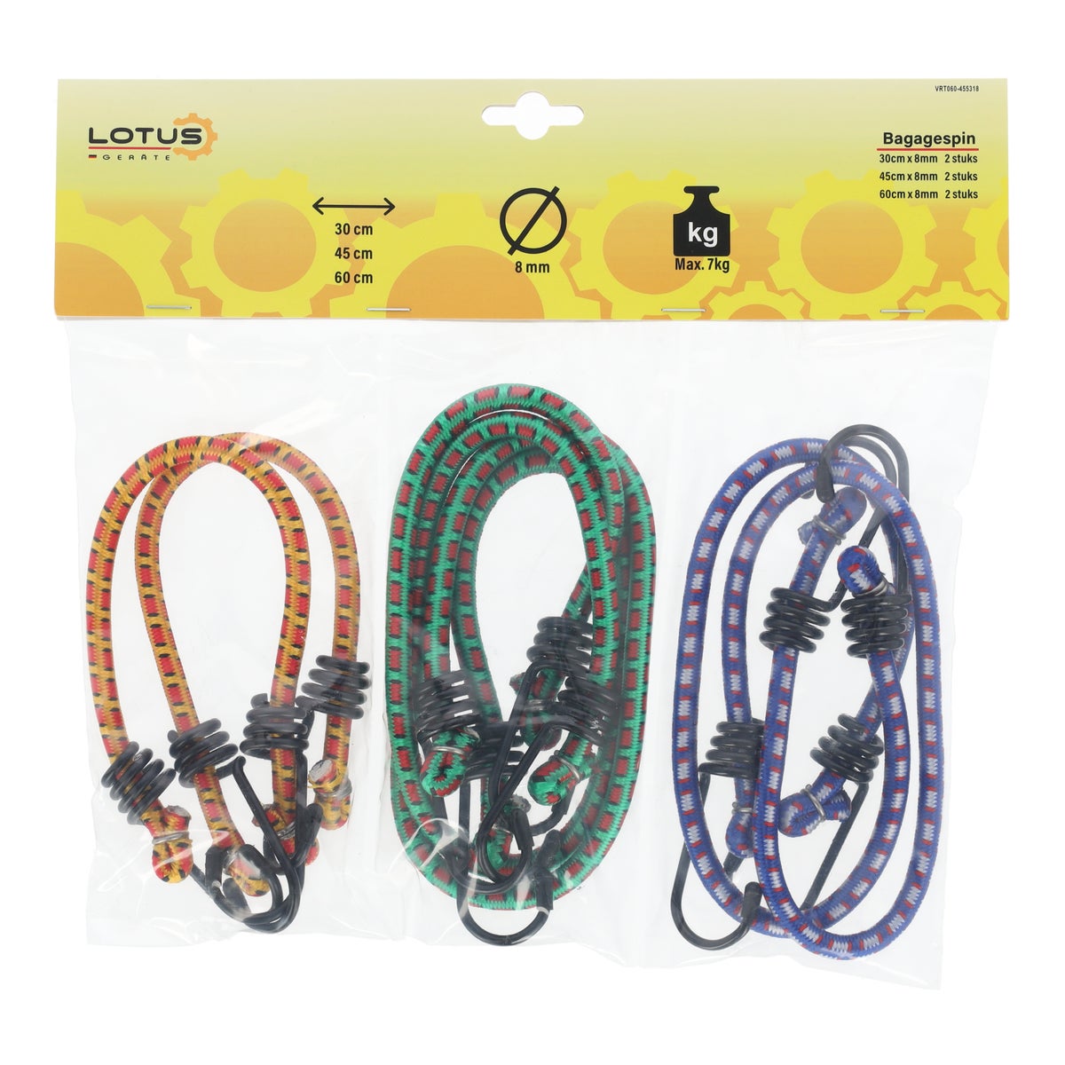 Bagagespin set 6-delig 30/45/60 cm Bagagespin set 6-delig 30/45/60 cm