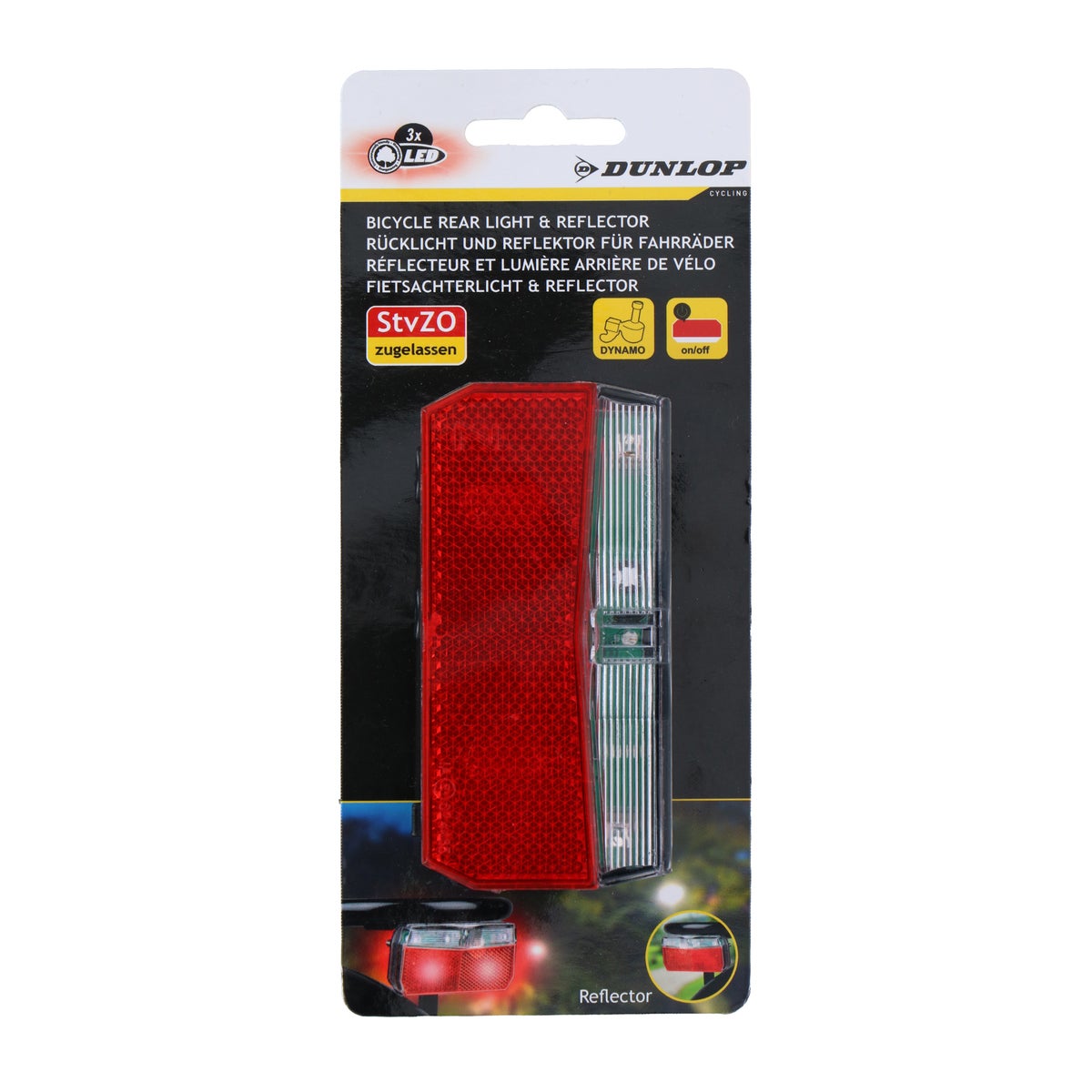 Fiets achterlicht en reflector Dunlop Fiets achterlicht en reflector Dunlop