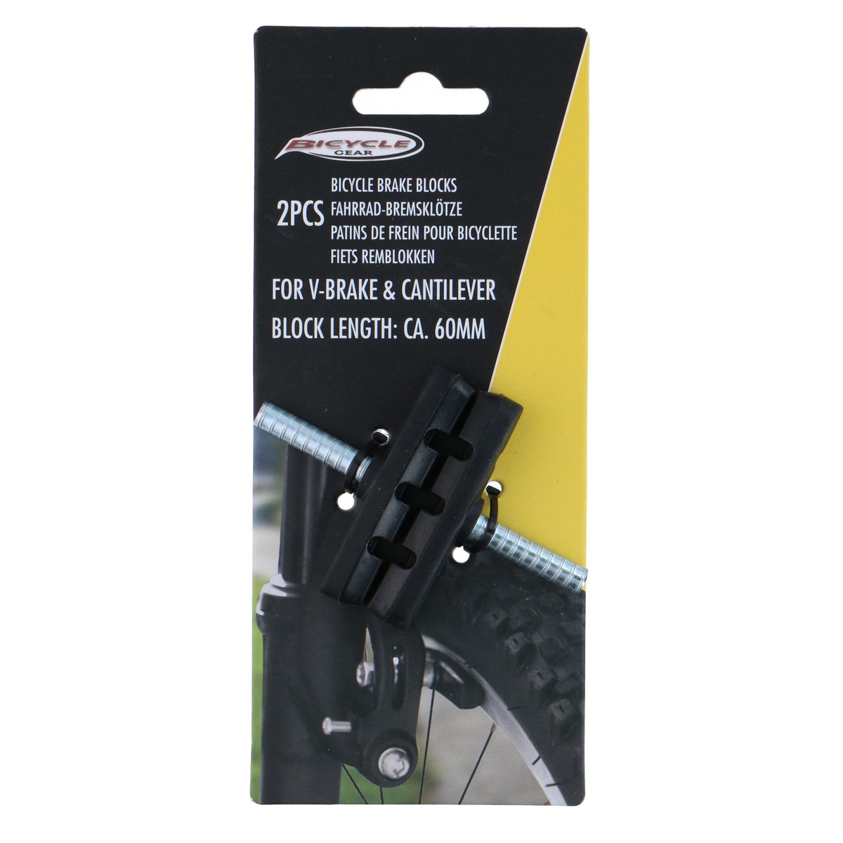 Remblokjes fiets 55g 2 stuks Bicycle Gear Remblokjes fiets 55g 2 stuks Bicycle Gear