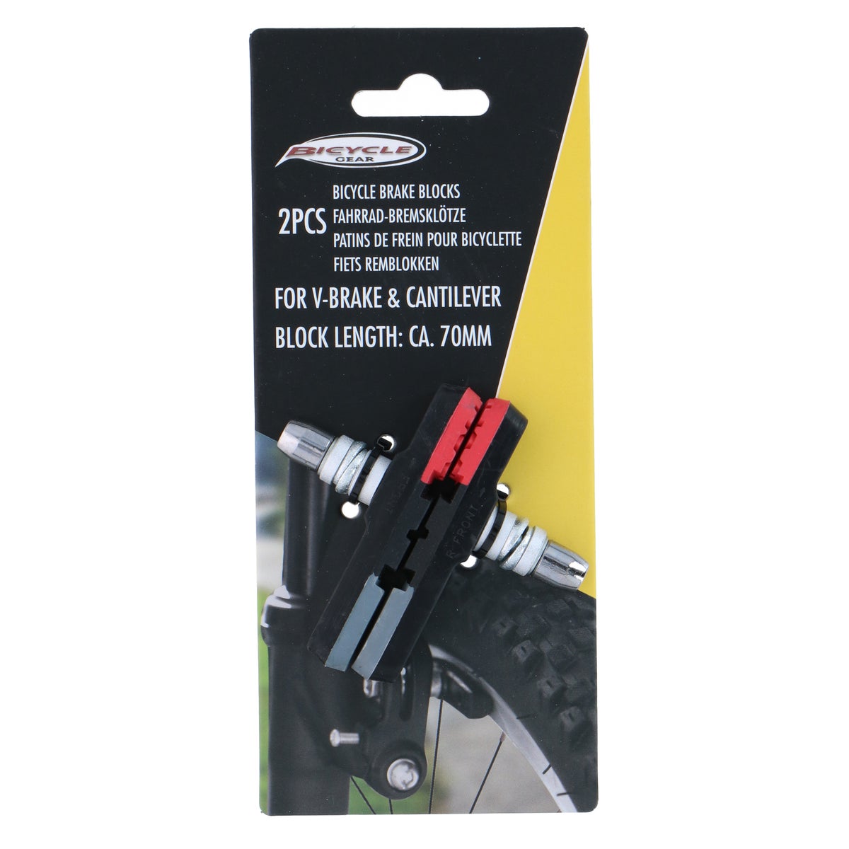 Remblokjes fiets 65g 2 stuks Bicycle Gear Remblokjes fiets 65g 2 stuks Bicycle Gear