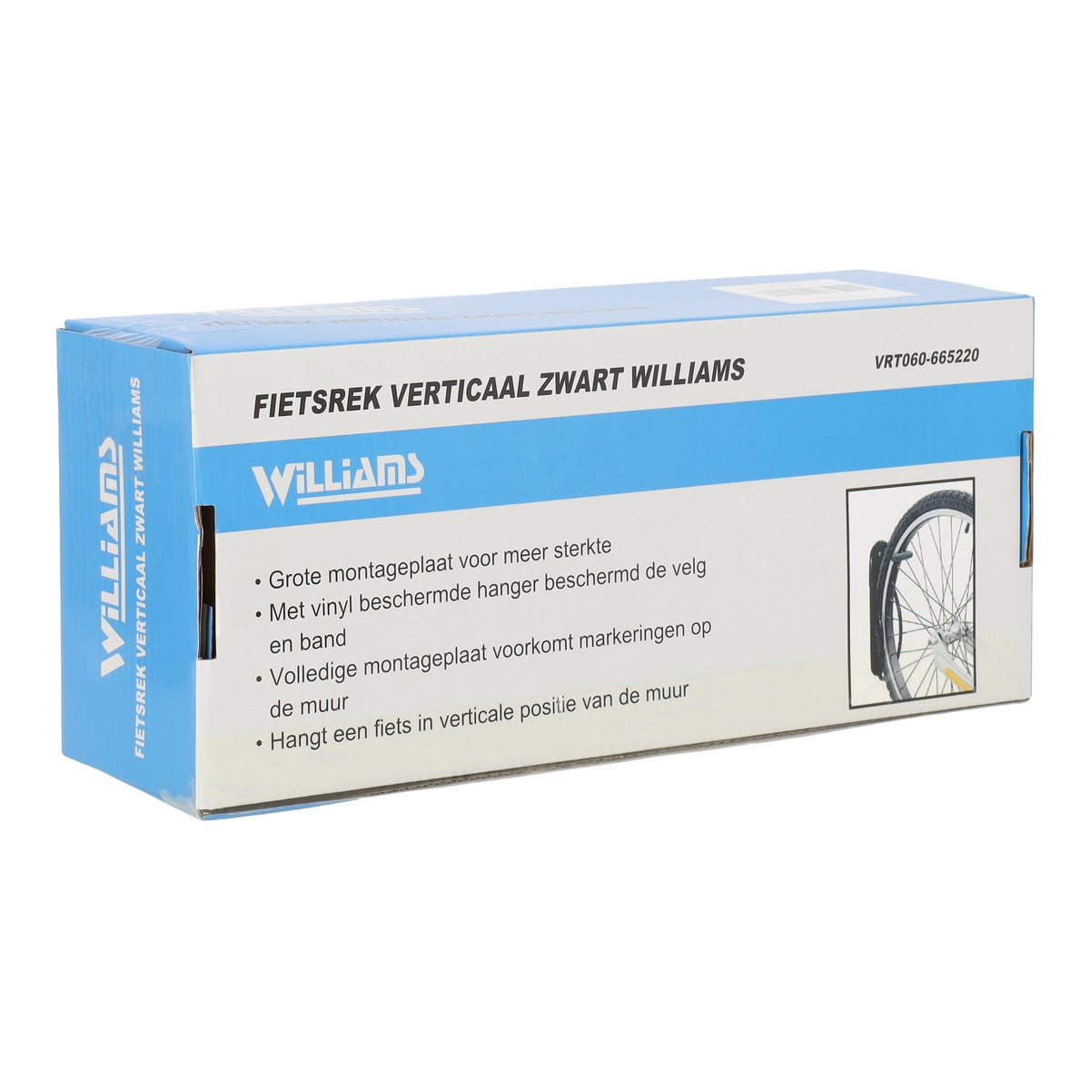 Fietsrek verticaal zwart Williams Fietsrek verticaal zwart Williams