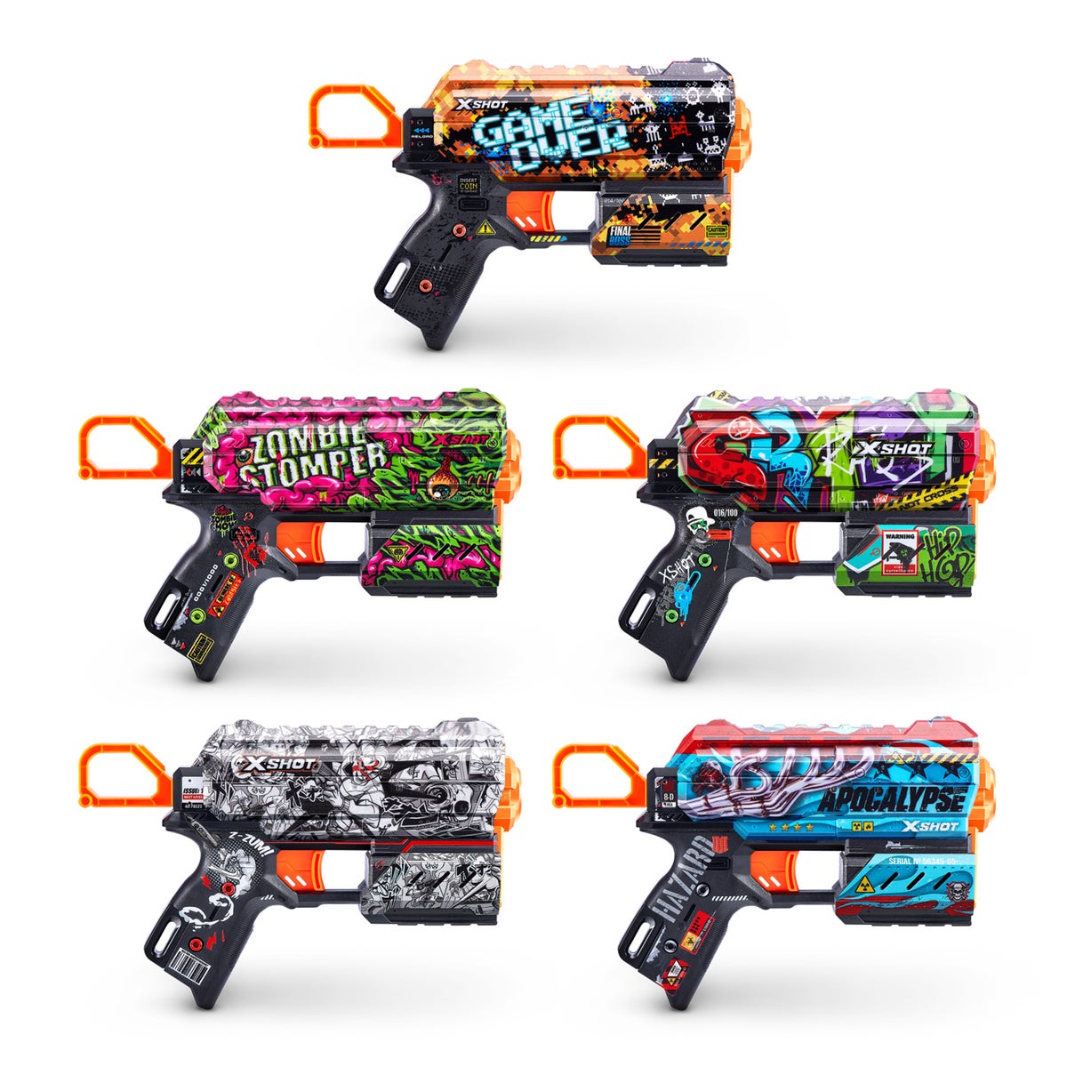 X-shot Skins Flux met 8 darts X-shot Skins Flux met 8 darts