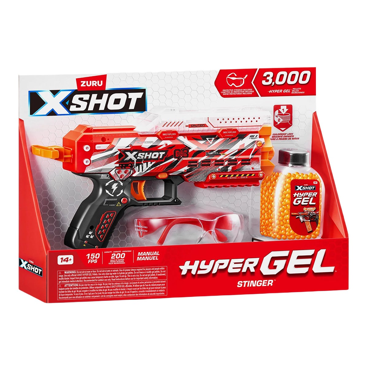 X-shot hyper stinger S1 inclusief 3000 gelkogels X-shot hyper stinger S1 inclusief 3000 gelkogels