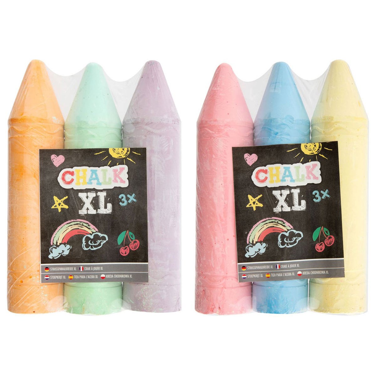 Stoepkrijt XL 3 stuks Stoepkrijt XL 3 stuks
