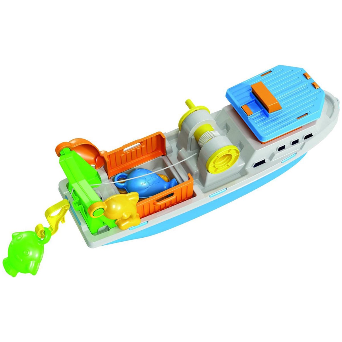 Vissersboot met vissen 40 cm Vissersboot met vissen 40 cm