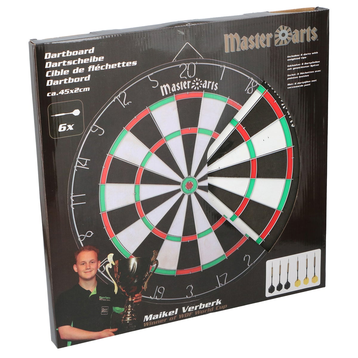Dartboard 45 cm 2.4 kg Masterdarts Dartboard 45 cm 2.4 kg Masterdarts