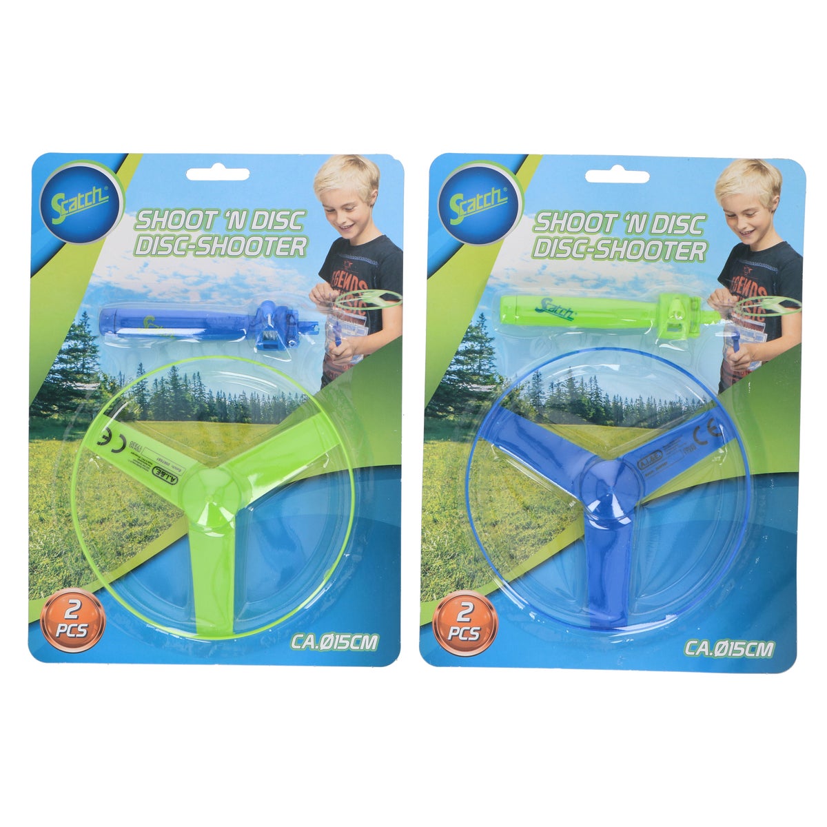 Schijfschieter 15cm 2st PP Scatch Schijfschieter 15cm 2st PP Scatch