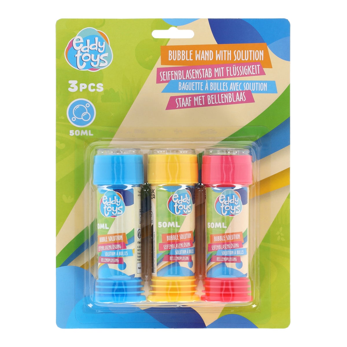 Bellenblaas 50 ml 3 stuks Eddy Toys Bellenblaas 50 ml 3 stuks Eddy Toys