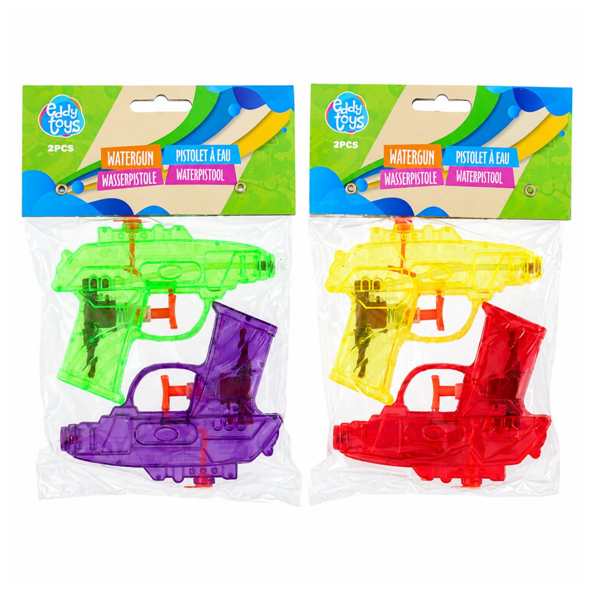 Eddy Toys waterpistool, 2 stuks Eddy Toys waterpistool, 2 stuks