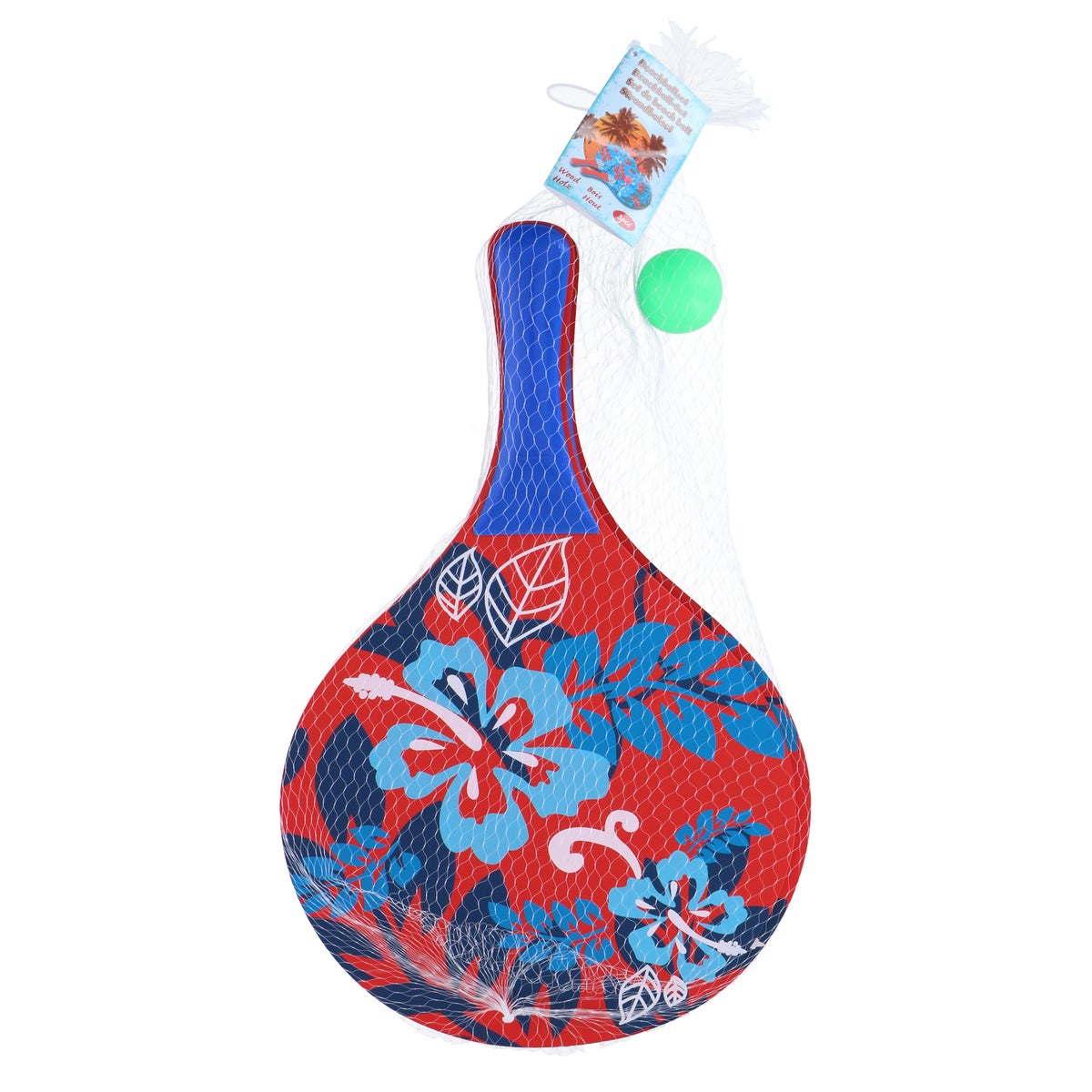 Beachball set hout 3-delig assorti Beachball set hout 3-delig assorti