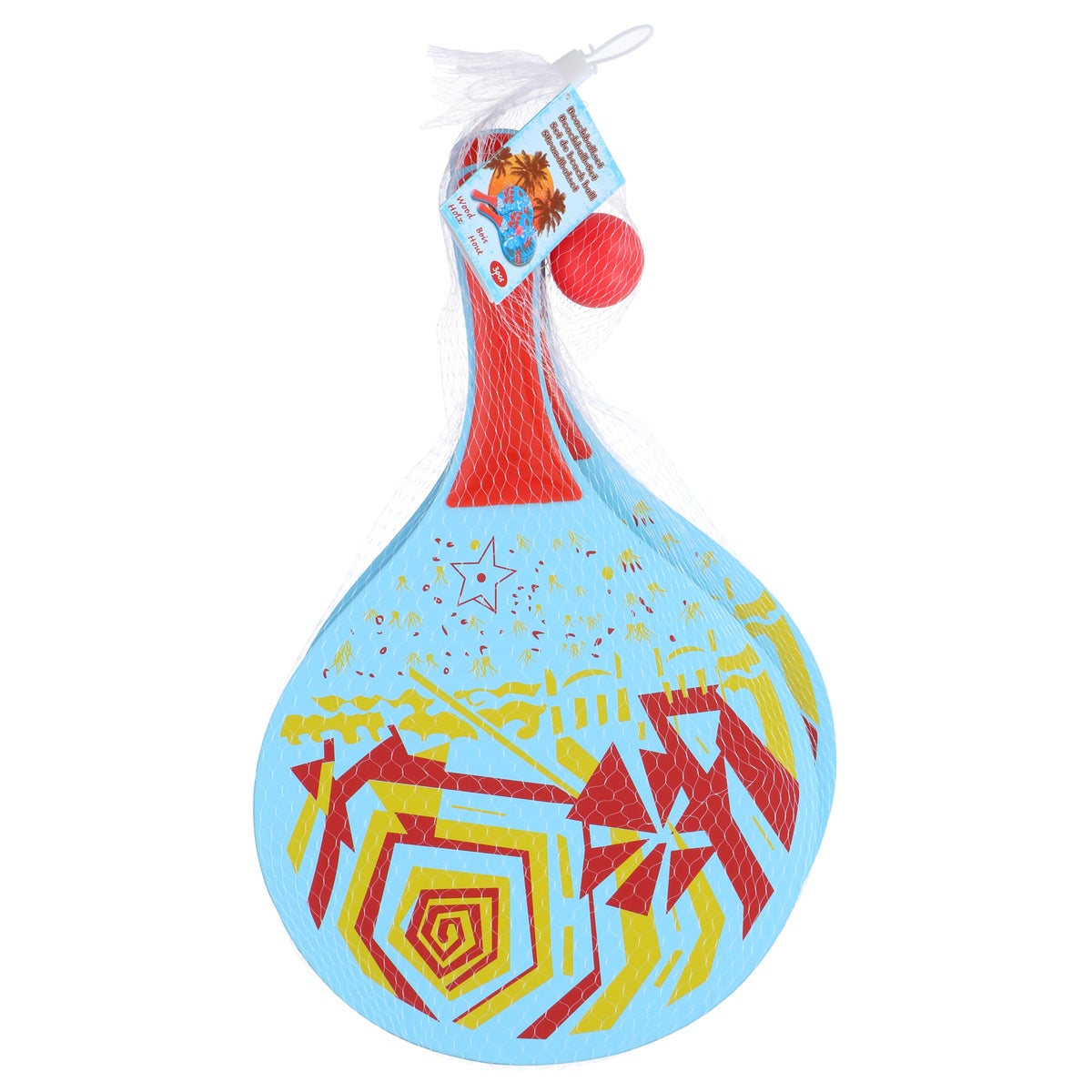 Beachball set hout 3-delig assorti Beachball set hout 3-delig assorti