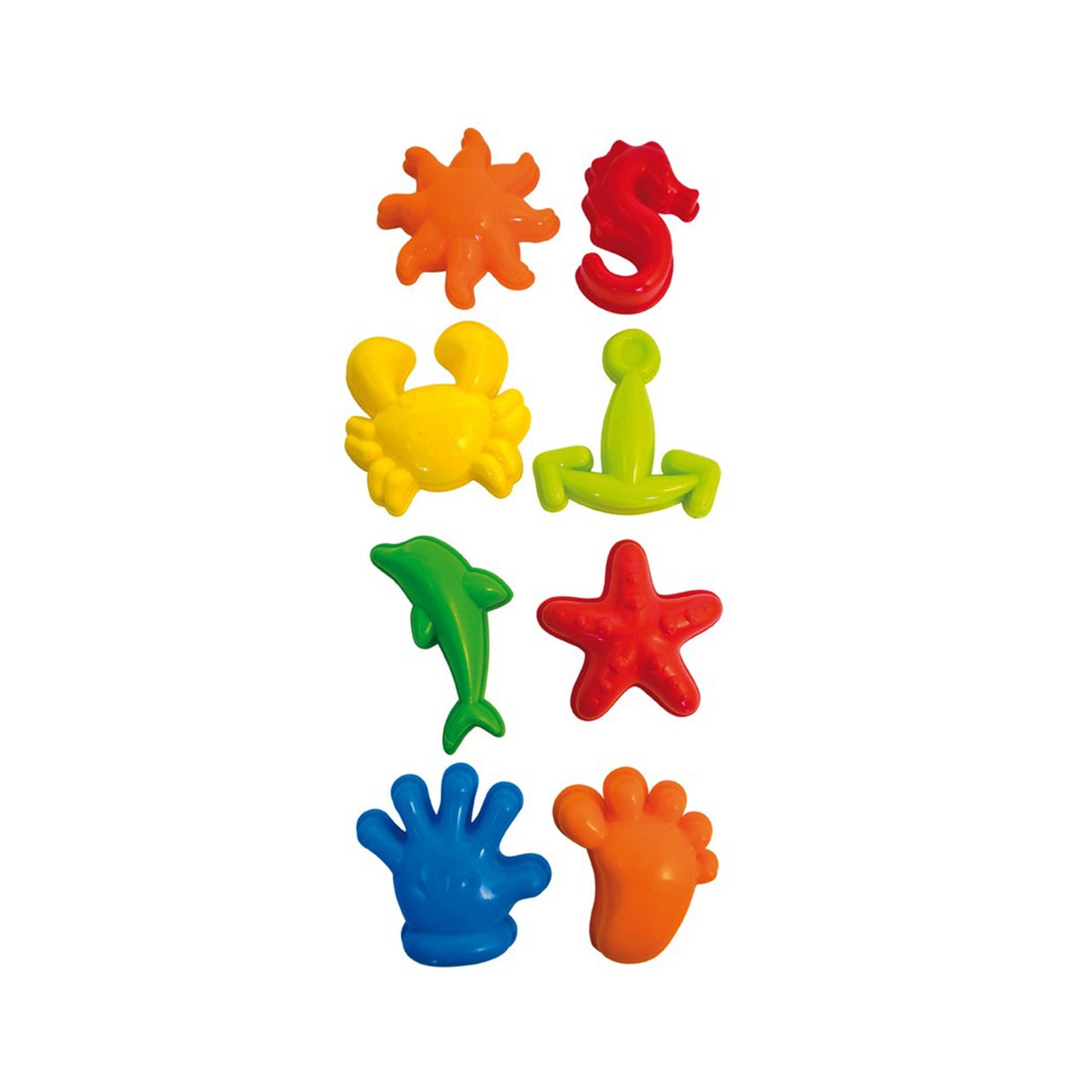 Set van 8 zandvormpjes Set van 8 zandvormpjes