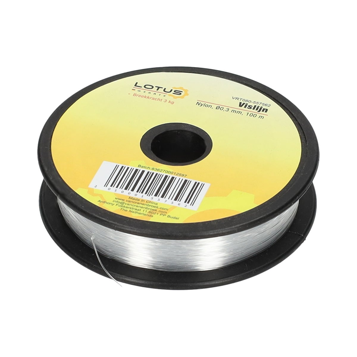 Vislijn nylon 0,3 mm rol 100 m Lotus Vislijn nylon 0,3 mm rol 100 m Lotus