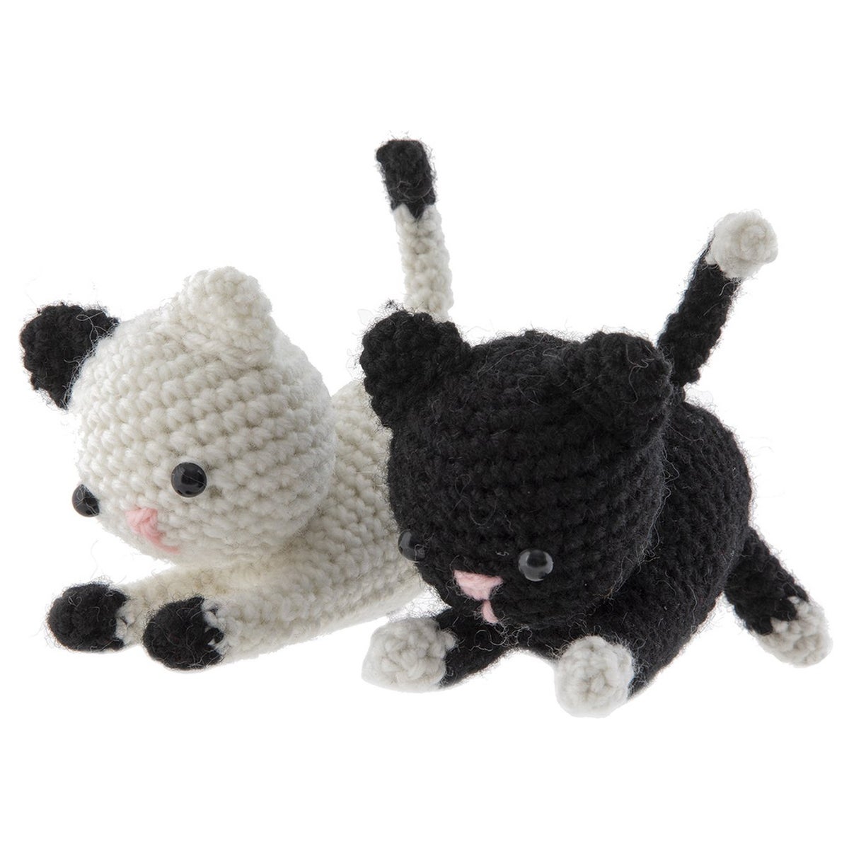 Haakpakket katten 13x7x11cm 2 stuks Haakpakket katten 13x7x11cm 2 stuks
