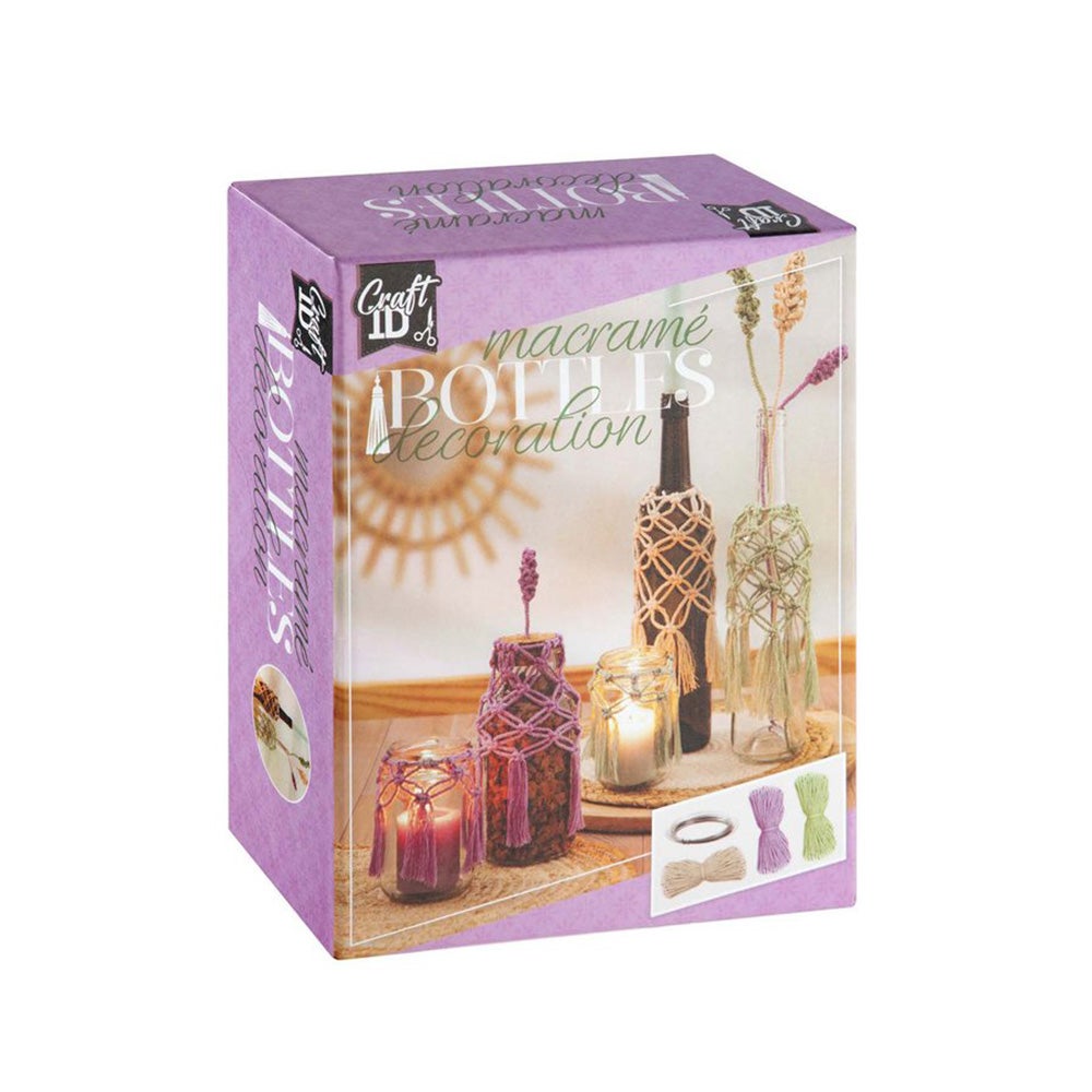 Macrame set flesdecoratie Macrame set flesdecoratie