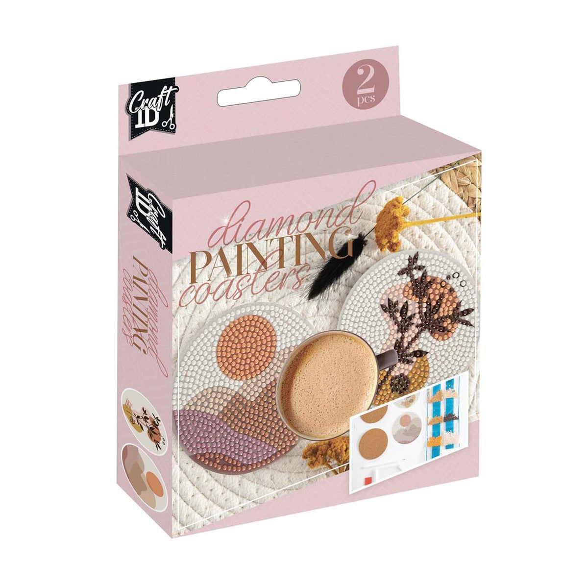 Diamond painting onderzetters rond 2st. Diamond painting onderzetters rond 2st.