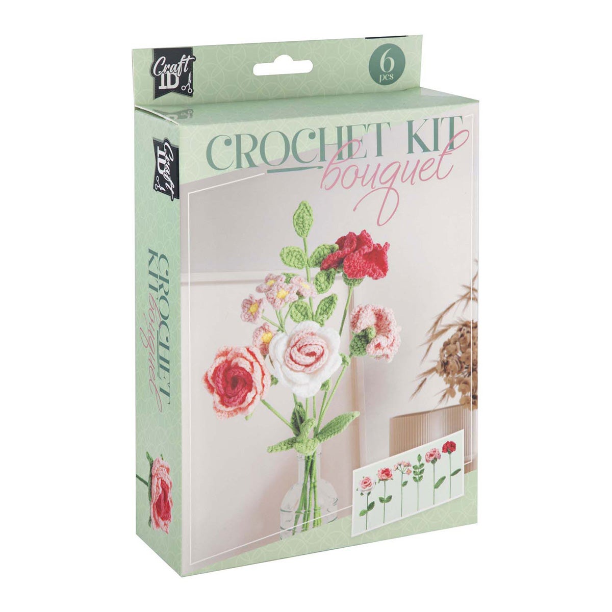 Haakset bloemen boeket Haakset bloemen boeket