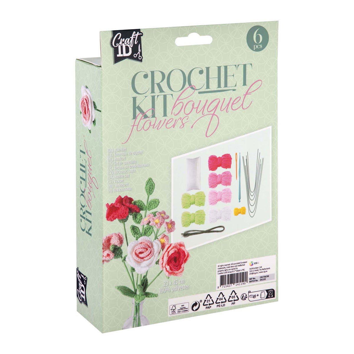 Haakset bloemen boeket Haakset bloemen boeket