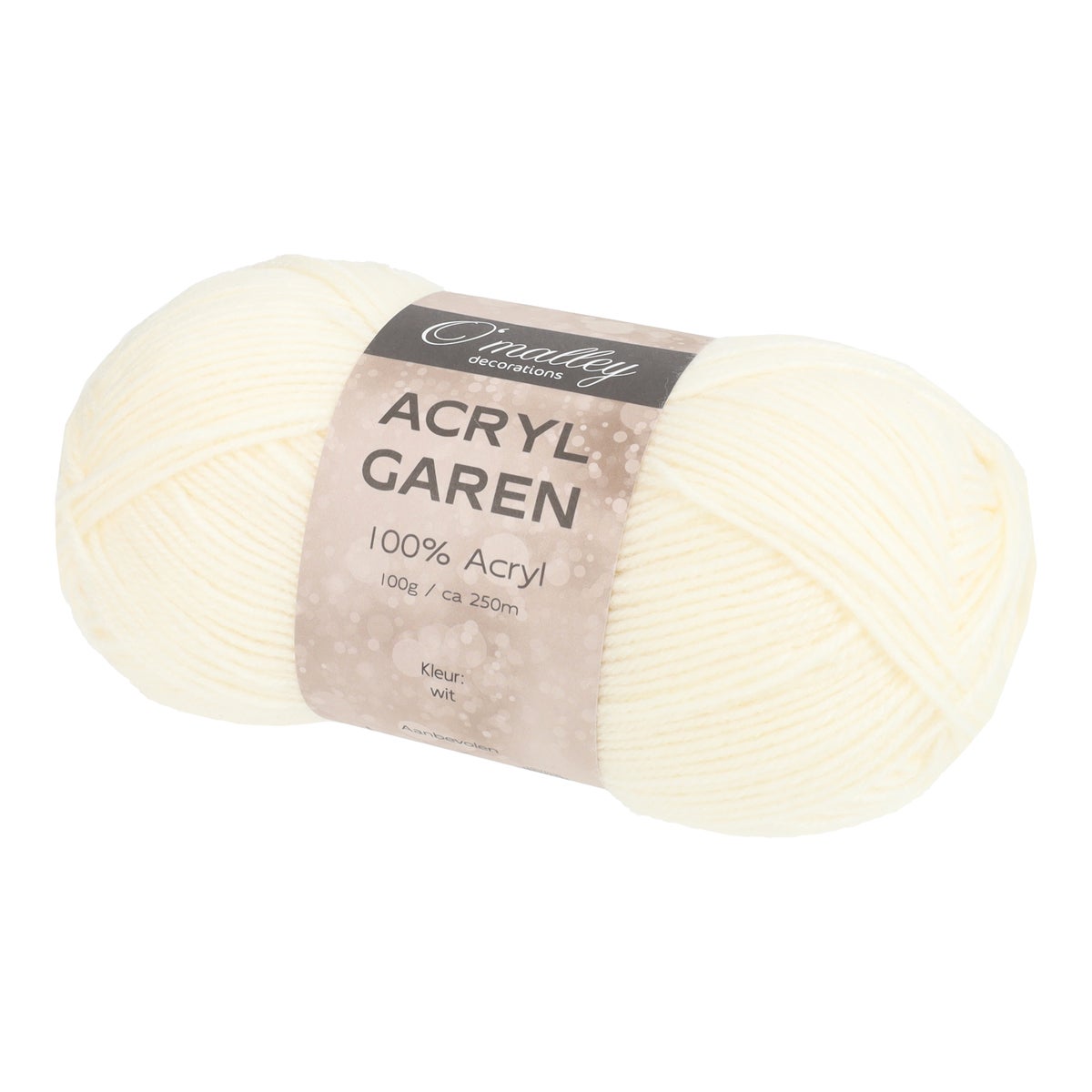 Garen acryl 100 g wit Garen acryl 100 g wit