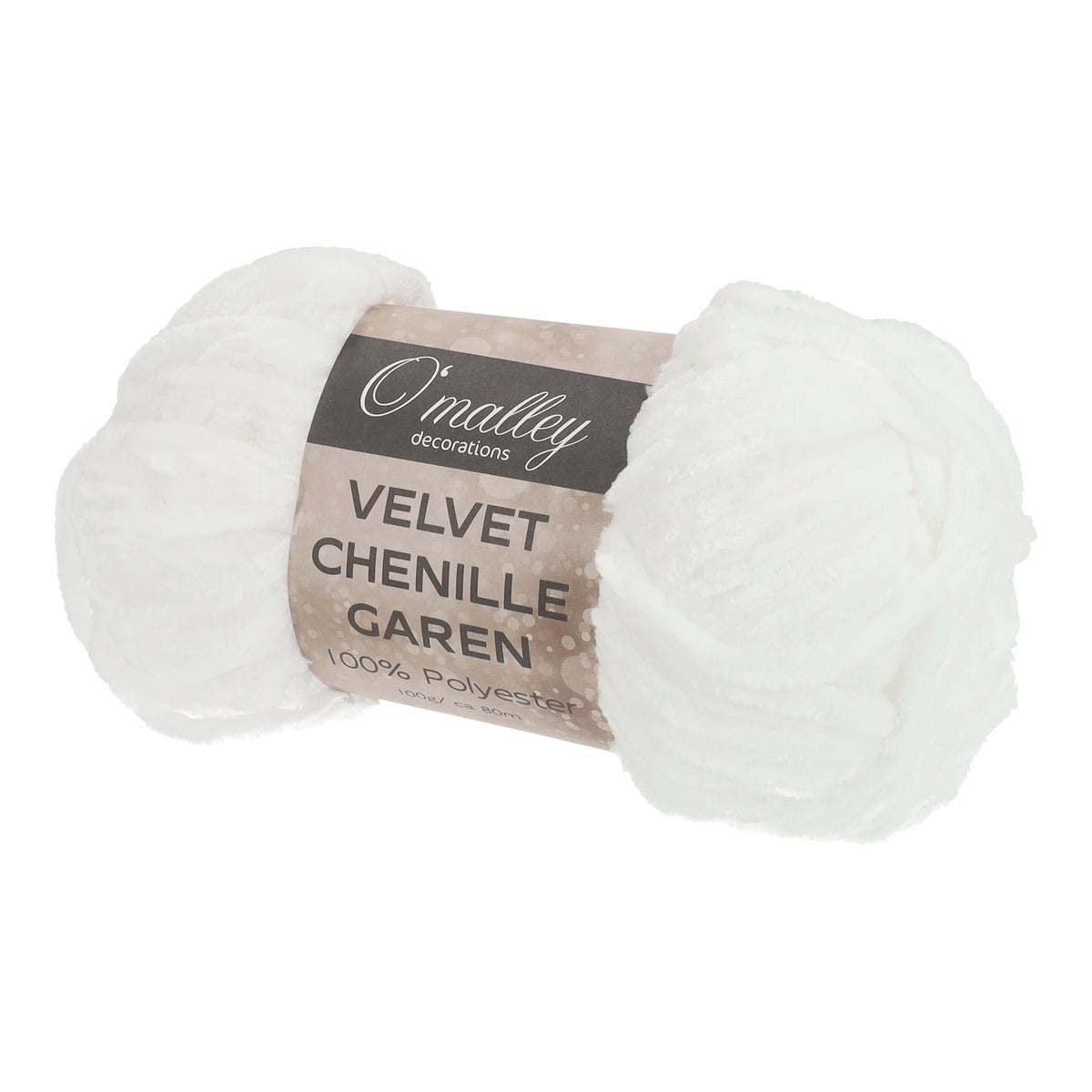 Garen chenille wit Garen chenille wit