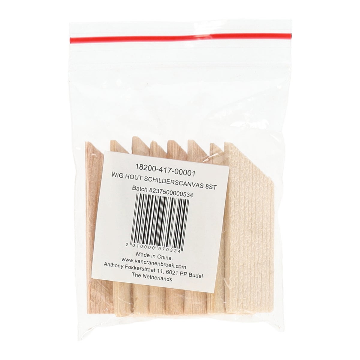 Wig hout schilderscanvas 8st. Wig hout schilderscanvas 8st.