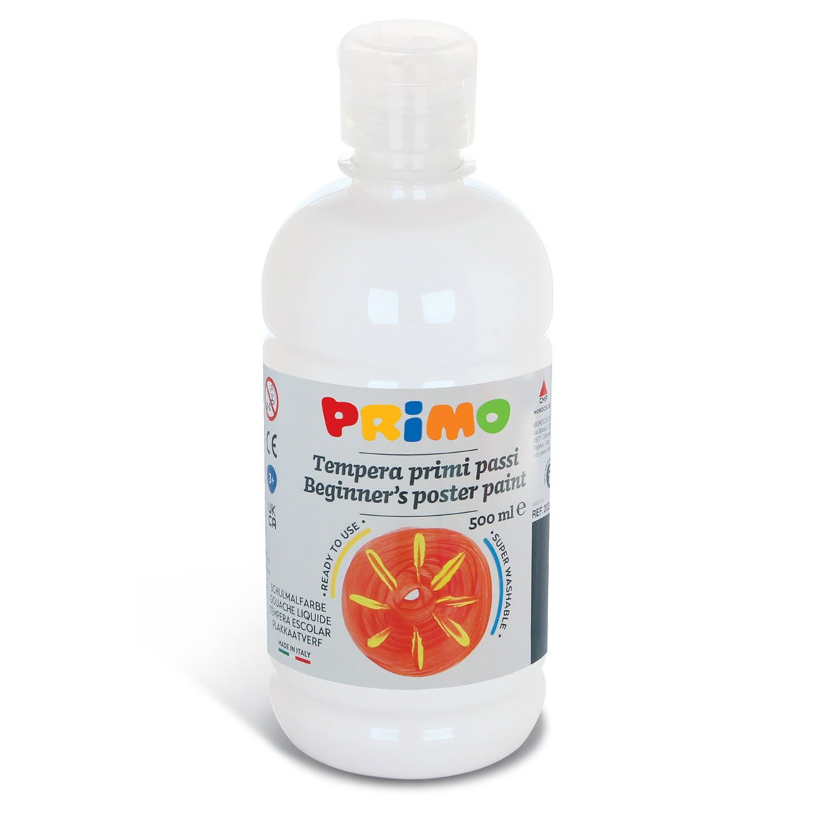 Plakkaatverf 500ml wit Primo Plakkaatverf 500ml wit Primo