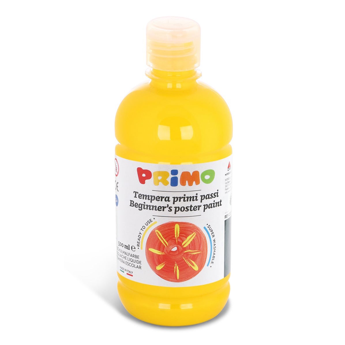 Plakkaatverf 500ml geel Primo Plakkaatverf 500ml geel Primo
