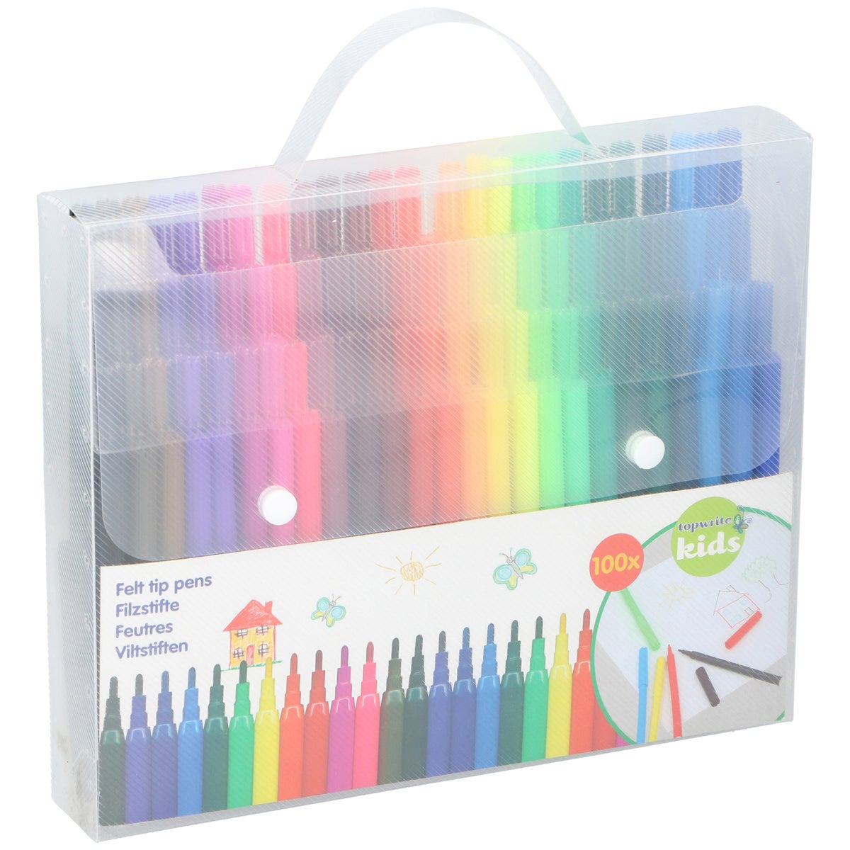 Viltstiften 100 stuks Topwrite Viltstiften 100 stuks Topwrite