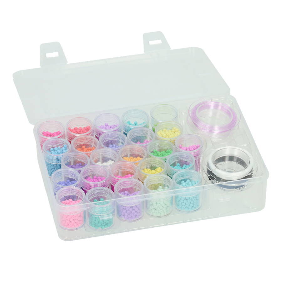 Glass beadset 25 kleuren Glass beadset 25 kleuren