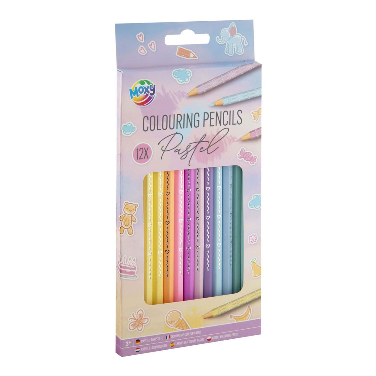 Kleurpotloden pastel 12st. Kleurpotloden pastel 12st.