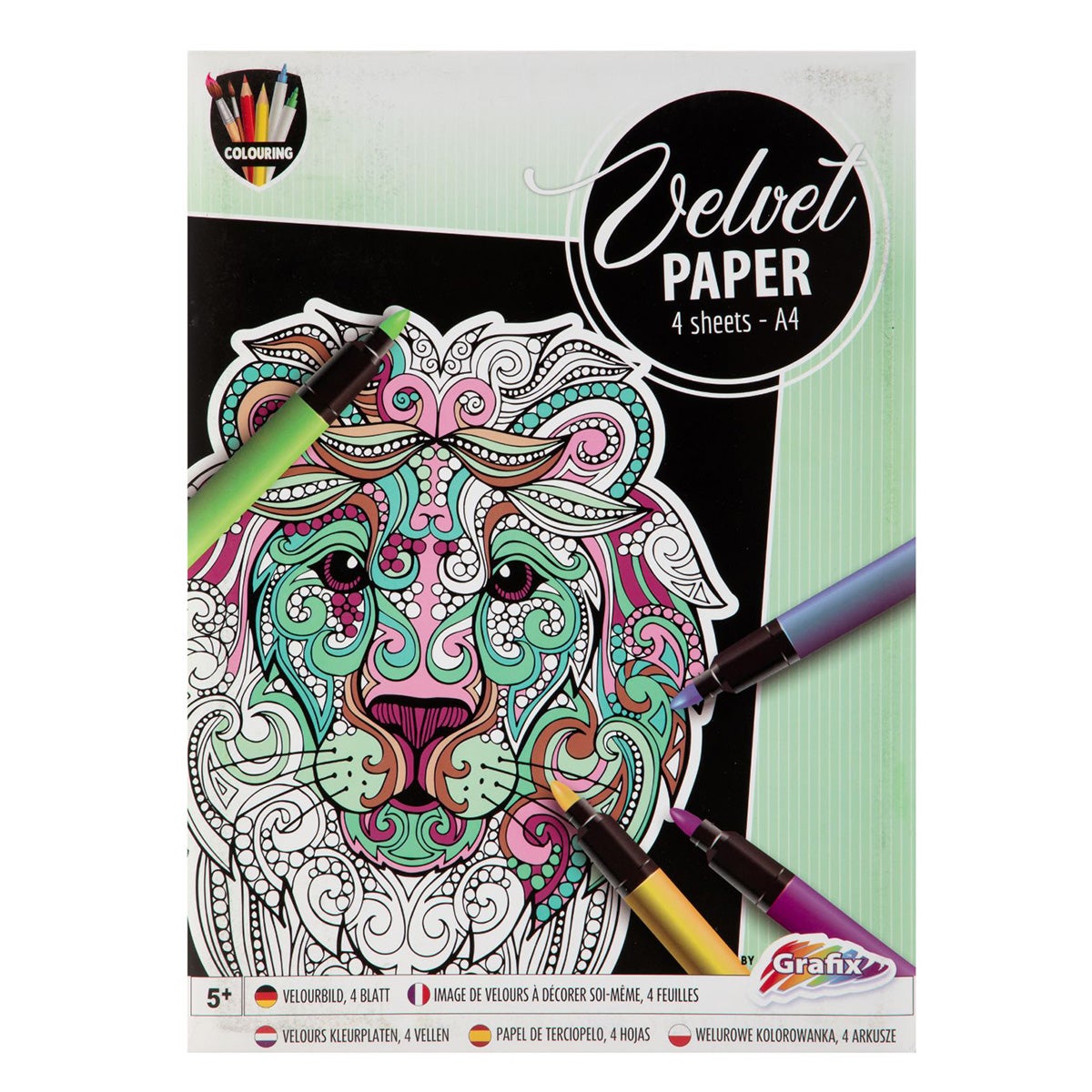 Kleurboek velvet A4 4 pagina's Kleurboek velvet A4 4 pagina's