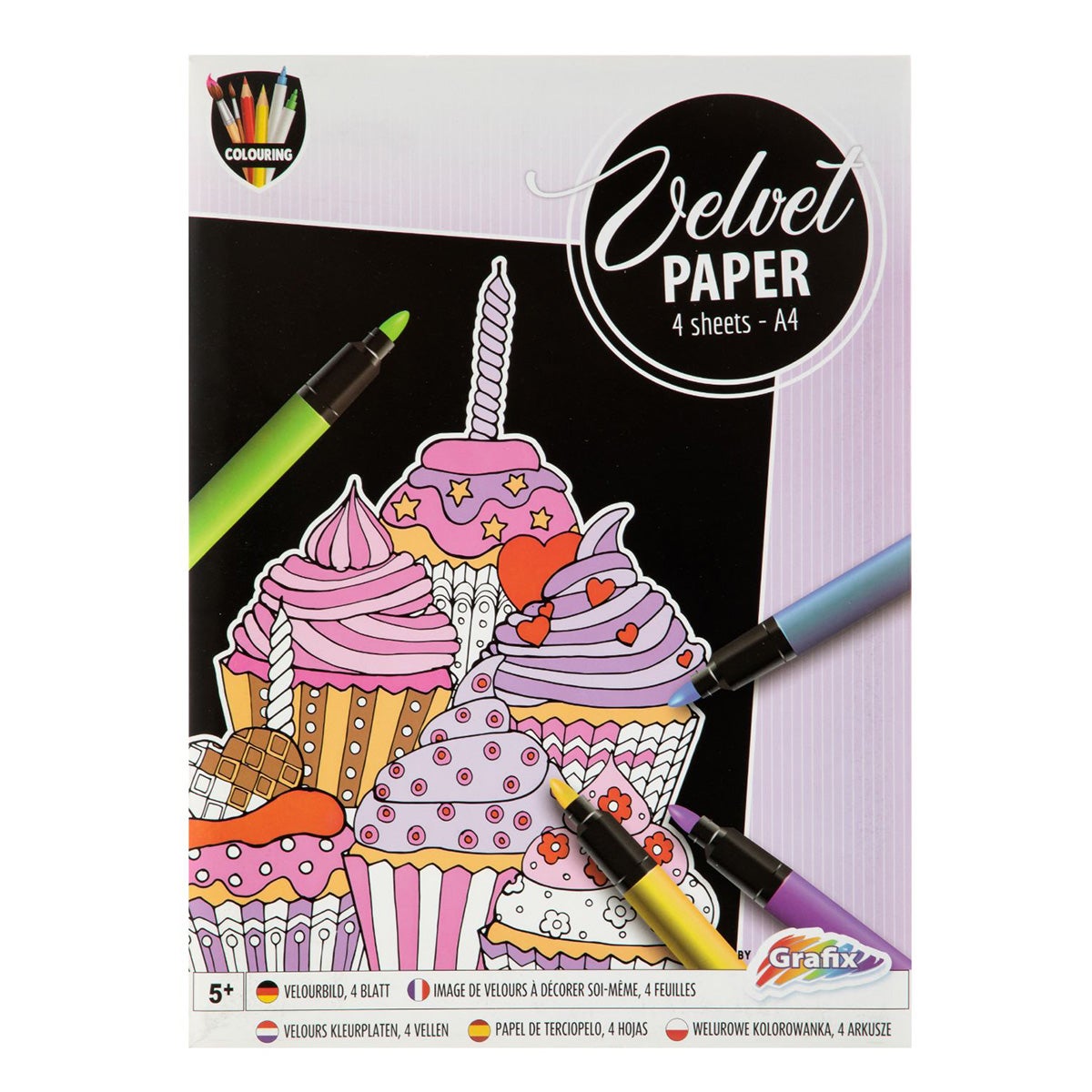 Kleurboek velvet A4 4 pagina's Kleurboek velvet A4 4 pagina's