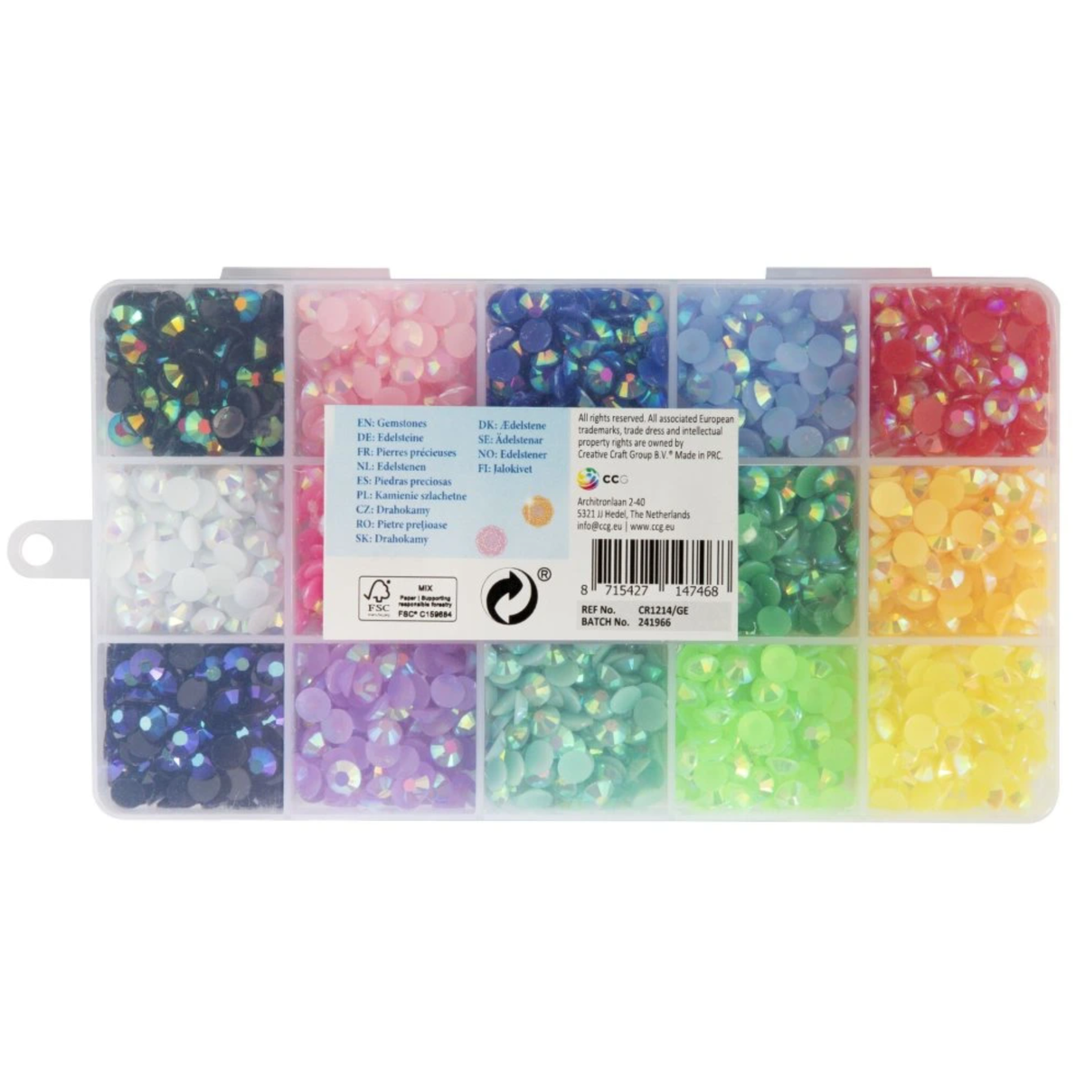 Gemstones neon 15 kleuren Gemstones neon 15 kleuren