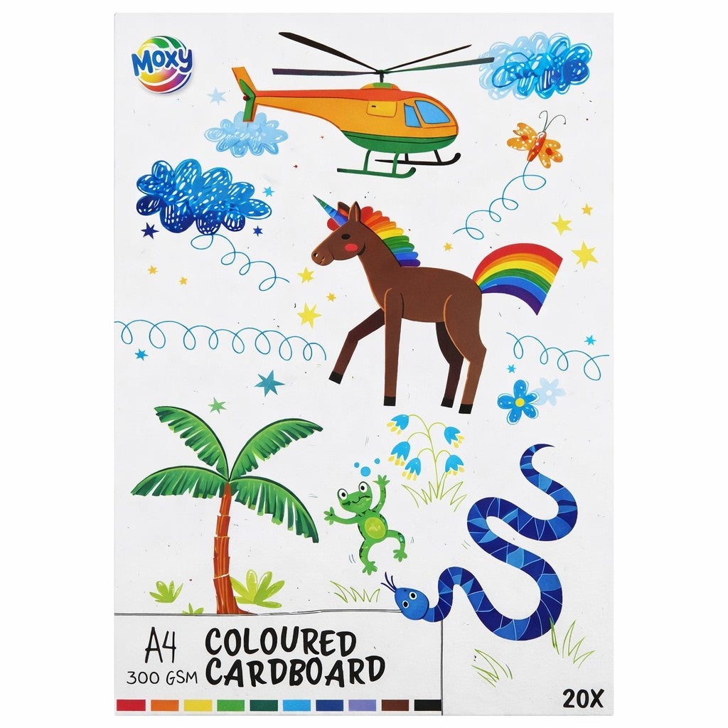 Gekleurd karton A4 300gsm 20 pagina's Gekleurd karton A4 300gsm 20 pagina's