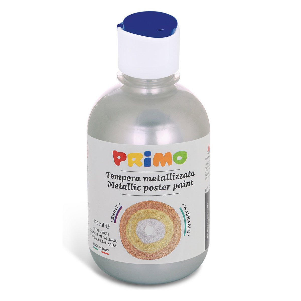 Plakkaatverf 300 ml zilver Primo Plakkaatverf 300 ml zilver Primo